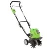 Elettrozappa Greenworks 40 V Zappatrice- Motozappa A Batteria - Ruote - 40V - SENZA BATTERIA E CARICABATTERIA