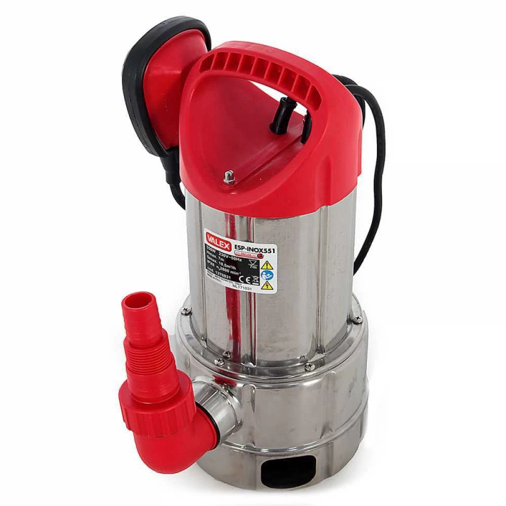 Pompa Sommersa Elettrica Per Acque Sporche Valex ESP-INOX551 - Elettropompa Da 550 W 3 Pompa Sommersa Elettrica Per Acque Sporche Valex ESP-INOX551 - Elettropompa Da 550 W
