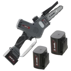 Potatore Manuale Elettrico A Batteria Ausonia Nativa Saw - 3 Batterie Da 24V 2.5Ah - Capacità Di Taglio 100mm