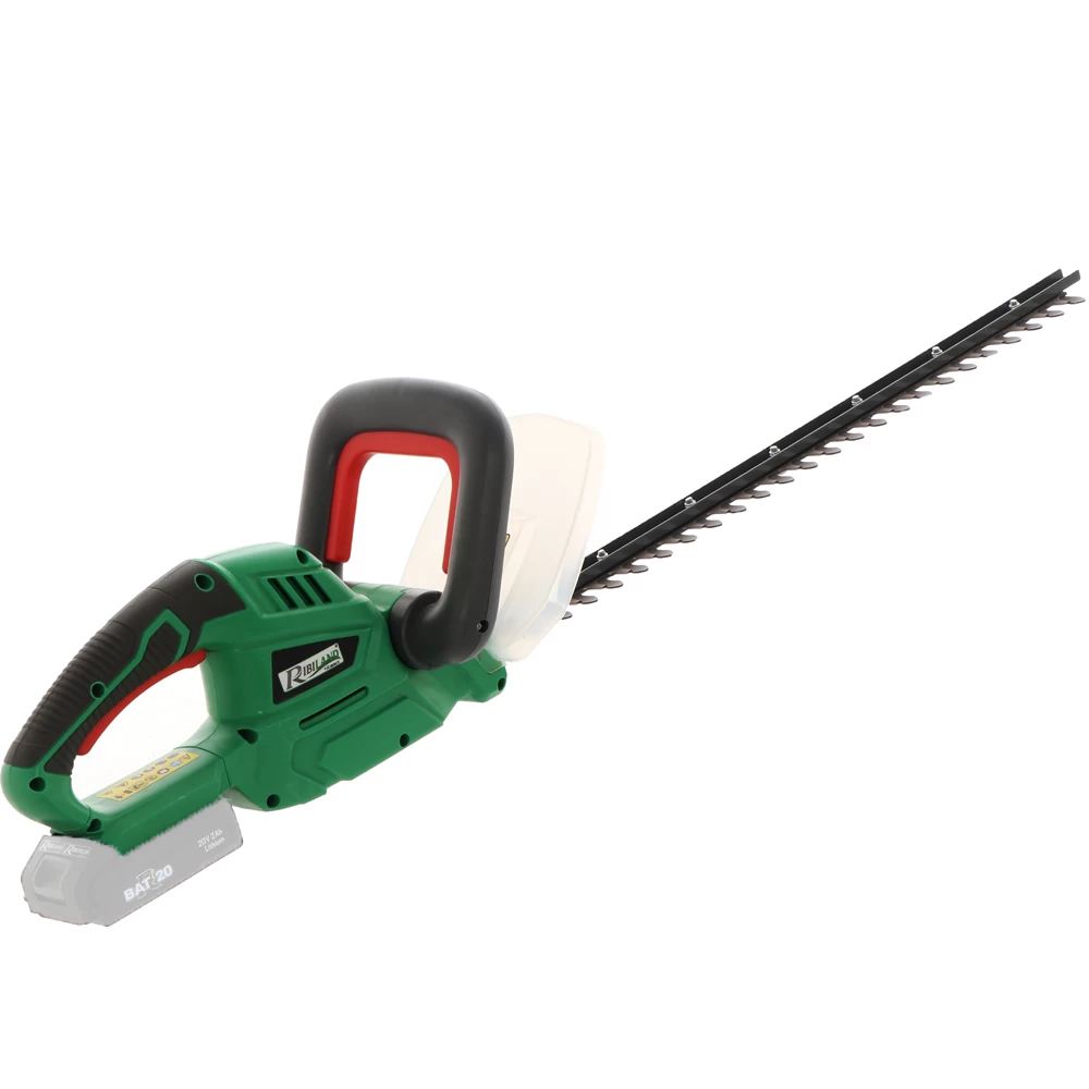 Tagliasiepi Elettrico A Batteria RIBIMEX PRBAT20-THSB - 20V 2Ah - SENZA BATTERIA E CARICABATTERIA