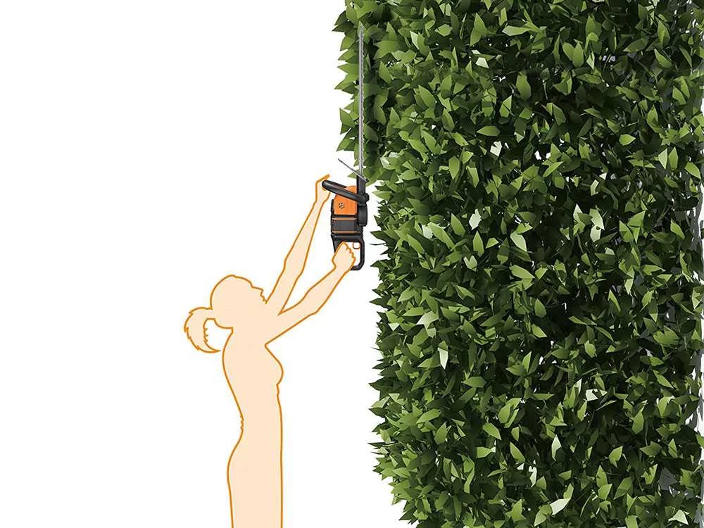 Tagliasiepi Elettrico A Batteria Worx WG284E.9 - Lama 60 - NECESSITA DI 2 BATTERIE 20V - SENZA BATTERIA E CARICABATTERIA - immagine 9