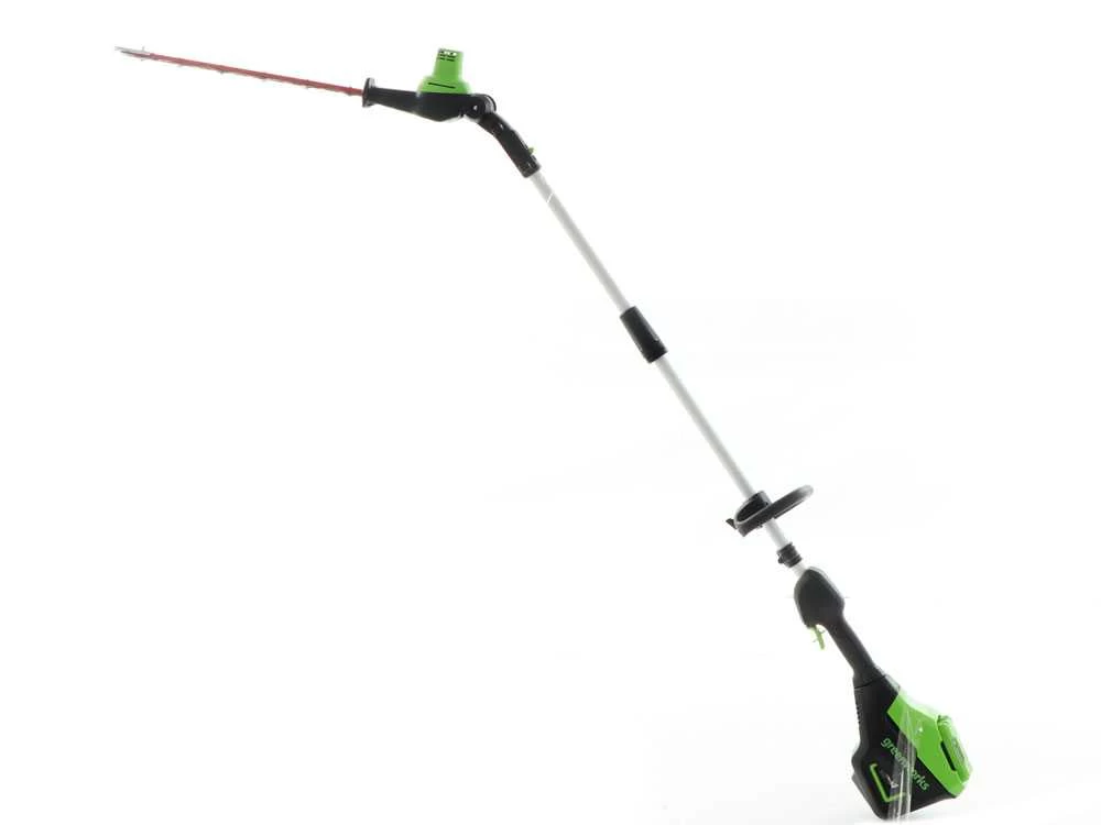 Tagliasiepi Su Asta Di Prolunga A Batteria Greenworks G60PHT51 60V - Batteria 60V 2Ah - immagine 7