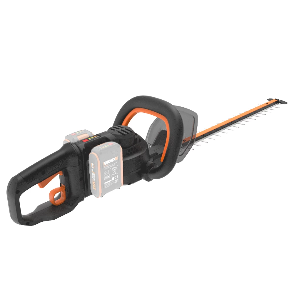 Tagliasiepi WORX NITRO WG286E.9 - 20V - Lama 60 Cm In Acciaio - SENZA BATTERIA E CARICABATTERIA