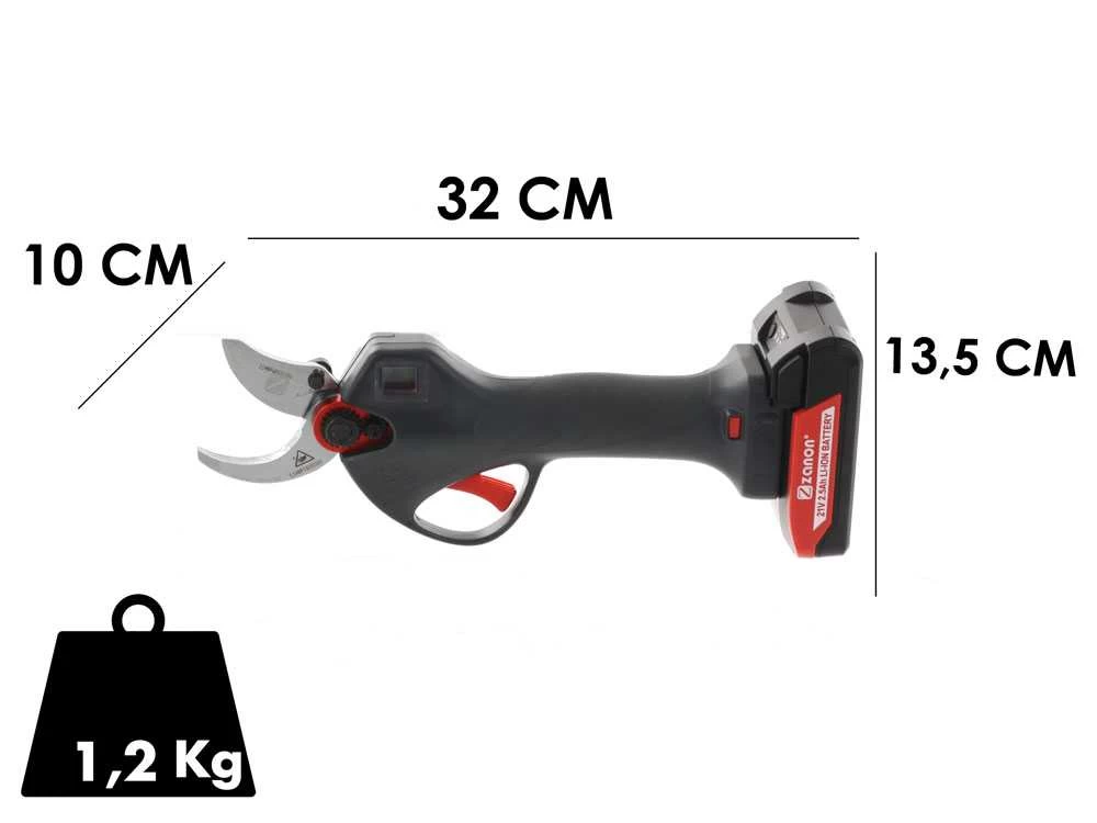 Zanon ZM 35 - Forbice Elettrica Da Potatura - 2x 21V 2.5Ah 5 Zanon ZM 35 - Forbice Elettrica Da Potatura - 2x 21V 2.5Ah - immagine 3